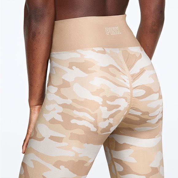 VS Pink Sport High-Waisted Camo Seamless Leggings - Picture 2 of 7